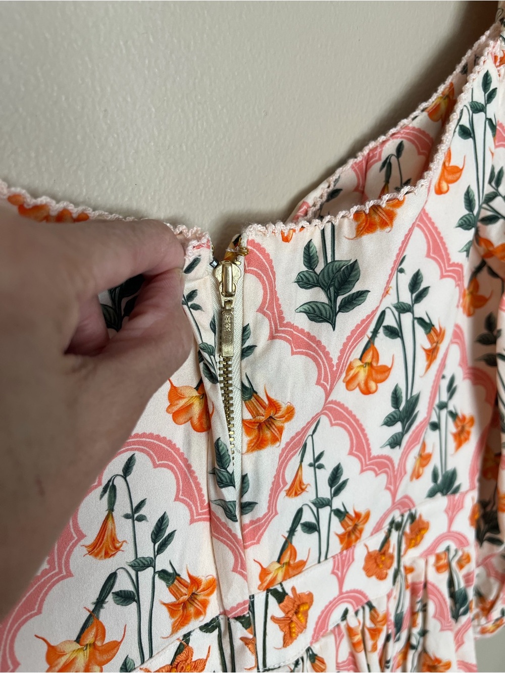 Agua by Agua Bendita Guanabana Sabanero Atardecer Floral Mini Dress M - Picture 8 of 14
